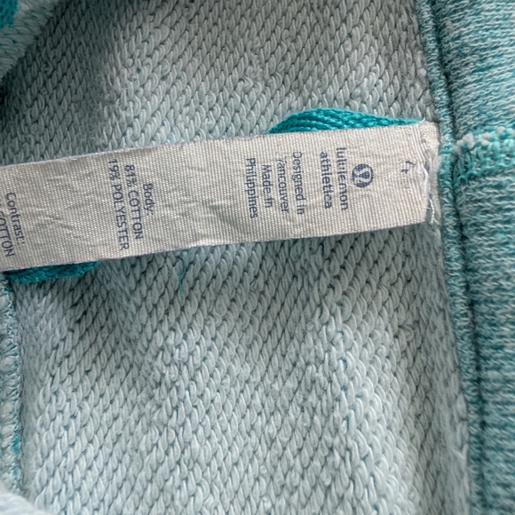LULULEMON athletica Light Blue and Teal Zip-Up Jacket On The Daily Hoodie 4 - Picture 7 of 9